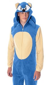 Sonic The Hedgehog Men's Character Costume Union Suit Pajama Outfit