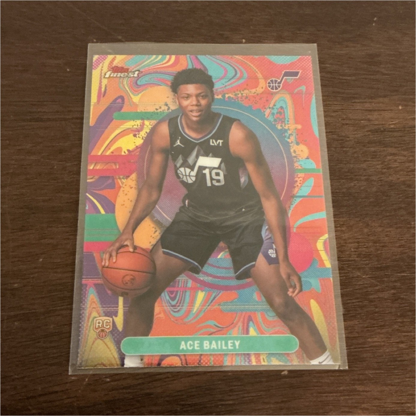 2025-26 Topps Finest Ace Bailey Uncommon RC Oil Spill Refractor #105 ROOKIE 💎🔥
