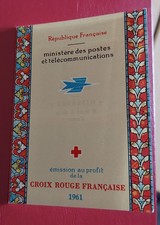 France Carnet Croix rouge 1961 1323 1324a neuf luxe ** variété signature maculée