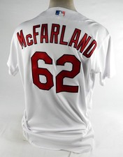 2022 St. Louis Cardinals T.J. McFarland #62 Game Used White Jersey 46 DP72935