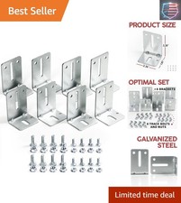 Garage Door Track Jamb Bracket J6, 8 Pack Garage Door Track Bracket, Heavy Du...