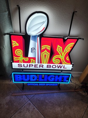 Bud Light Beer Super Bowl LIX LED Chiefs Eagles Nfl Football Swift Swifty Eras
