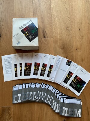IBM OS/2 Version 2.0 Betriebssystem 5,25'' Operating System Handbücher Disketten