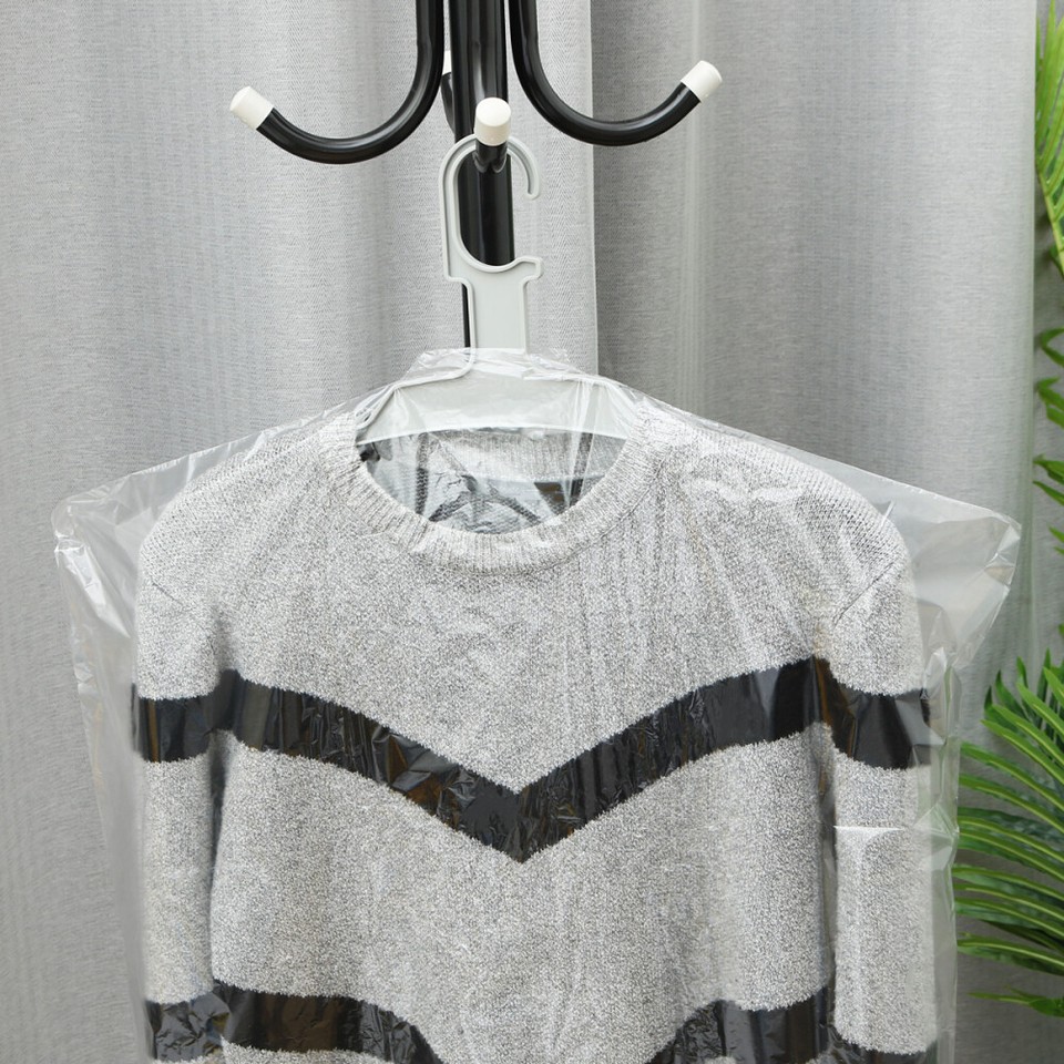 50PCS Suit Cover Transparent Clothes Bag Suit Storage Covers Coat