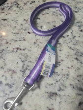 Coastal Pet Nylon Dog Leash Lead 4' Purple & White 