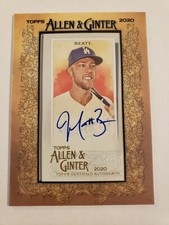 2020 Topps Allen And Ginter Mini Auto Matt Beaty AUTO