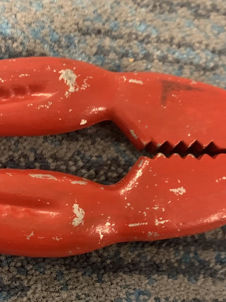 Vintage Crab Lobster Nut Cracker~Funky Chippy Turkey Red~Coastal Lake Country - Image 4 of 4