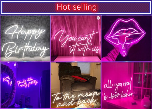 Letreros de neón personalizados de diseño gratuito luz nocturna LED boda arte de pared decoración mejor precio - Imagen 8 de 9