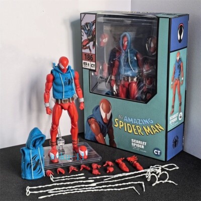 MAFEX スパイダーマン Ｎｏ.143、Ｎｏ.186 NEW CT Toys Mafex No.186 Scarlet Spider-Man Comic Ver. 6