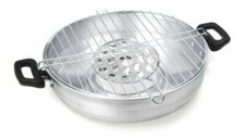 Asador Fugitivo Para Estufa Disco Giratorio Silver Heat dissipation Lightweight