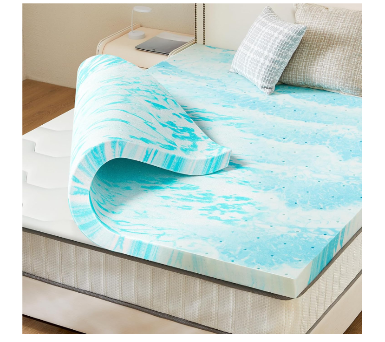 Mattress Topper, Twin Size Cooling Gel Memory Foam Bed Toppers