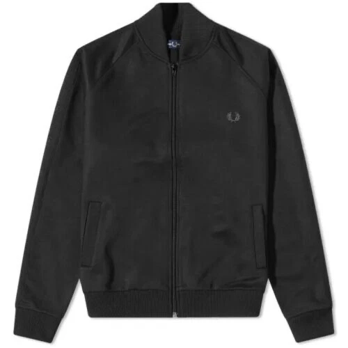 White fred perry track cheap jacket