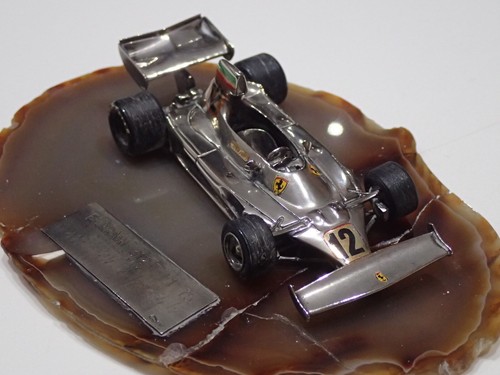 FERRARI 312 T F.1 1975 MICHELE CONTI IN ARGENTO EDIZIONE LIMITATA SCALA 1:43 (S) - Foto 3 di 8