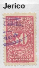 ANTIOQUIA. 1903. 50c Rose. SG: 165. Fine Used “Jerico” Oval Cancel.