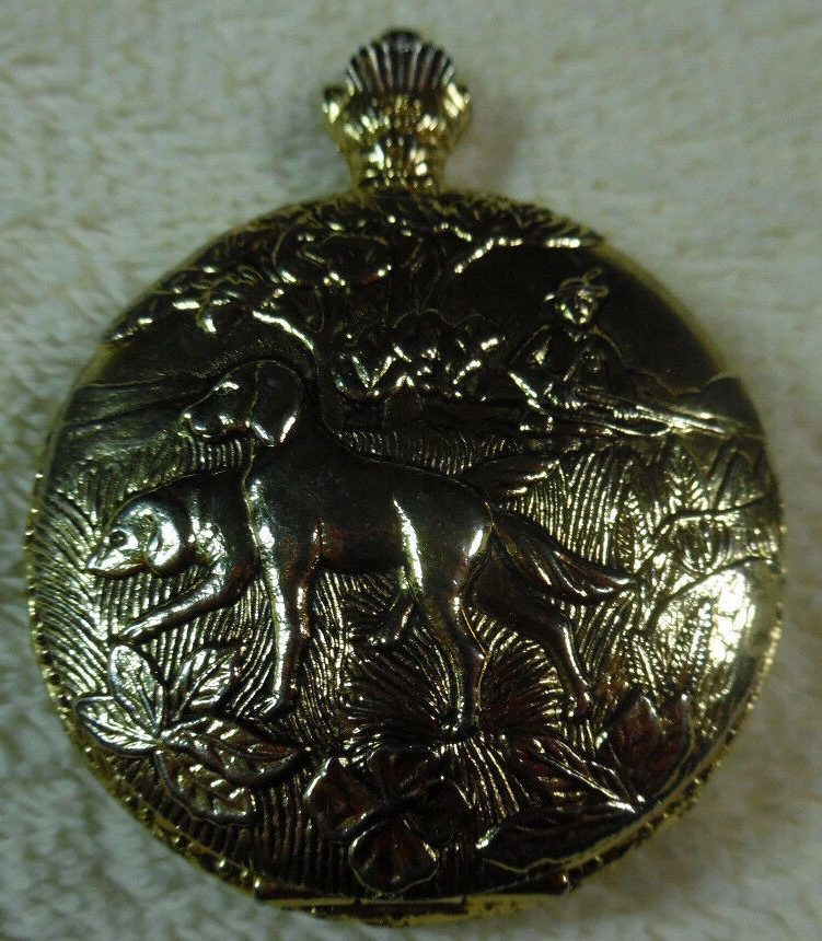 Details Quartz Pocket Watch Japan 30 Movement Gold Tone 160 35V eBay