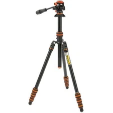 3 Legged Thing Punks 2.0 Travis Video Lava Tripod System (Black with Copper Acce
