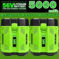 1-2PACK 5.0AH Battery For EGO 56V 56Volt BA1400 POWER Lithium Ion BA2240 BA2800T