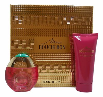 MISS BOUCHERON BY BOUCHERON GIFT SET WITH EDP SPRAY 50 ML + BODY MILK 100 ML (D)
