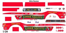 Connie Kalitta Mustang Funny Car 125th - 124th Scale Waterslide Decals