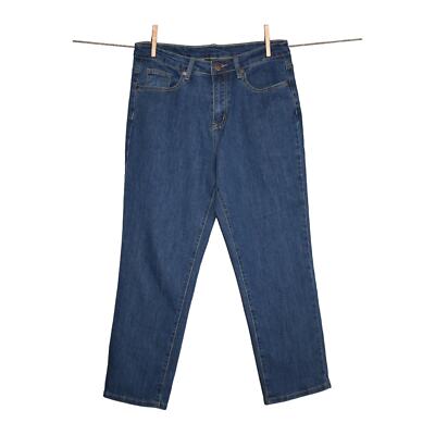 BROOKE SHIELDS NEW $49 Timeless Slim Leg Crop Jeans Medium Wash Size 6