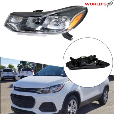 Driver Left Headlight For Chevrolet Trax LS LT 2017-2019 Halogen Chrome Housing