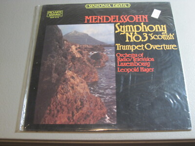 Mendelssohn- Symphony No.3- Leopold Hager- LP 1983 Pro Arte SDS-618 Sealed