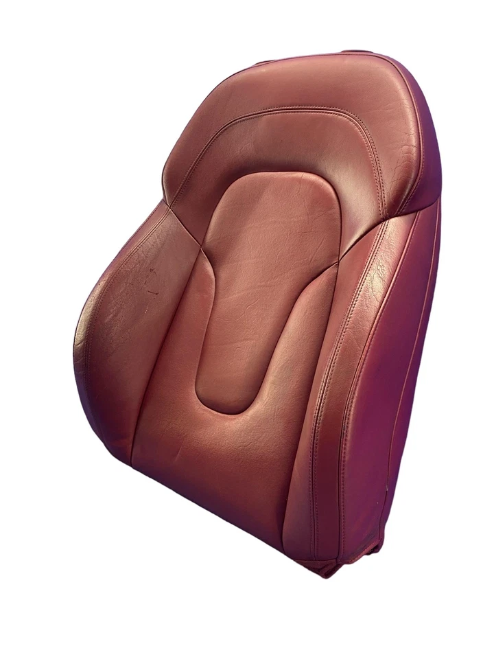 AUDI R8 2011 2012 2013 COJÍN ASIENTO SUPERIOR DELANTERO DERECHO ROJO *DESGASTE* Foto 4 de 4