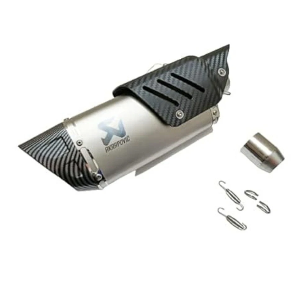 Silenciador deportivo Akrapovic ajuste universal tubo silenciador escape moto Foto 3 de 4