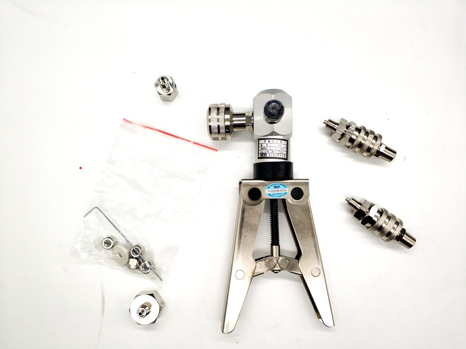 Hand manual pressure pump calibrator for measurement pressure