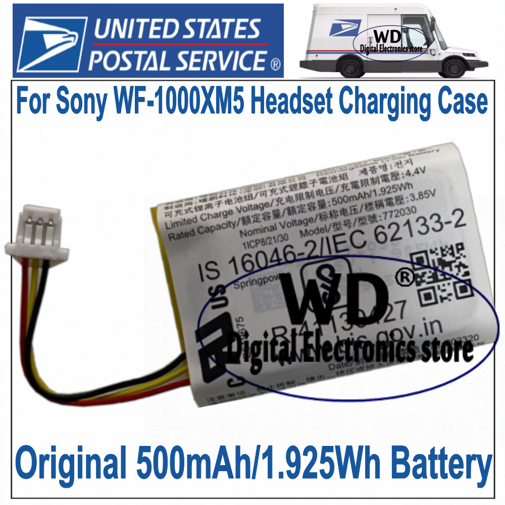 USPS Original Battery For Sony WF-1000XM5 Headset Charging Case WF