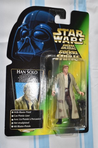 HOTH REBEL SOLDIER AND HAN TRENCHCOAT POTF CARDED FIGURE star wars REF D2113 - Picture 2 of 8
