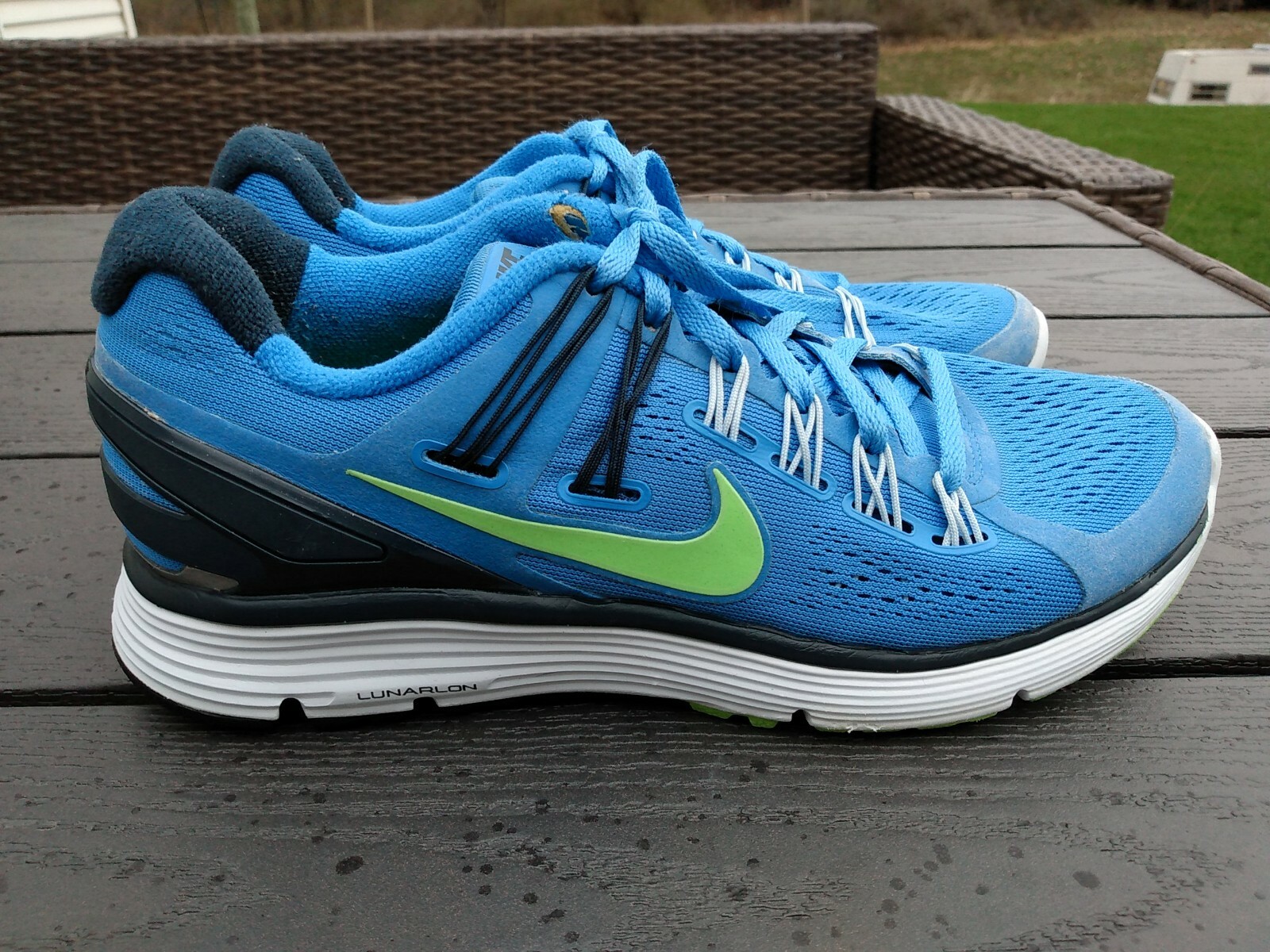 Nike Lunareclipse 3 Womens Size 7.5 Lunarlon Blue Running Shoes 555398-400  | eBay