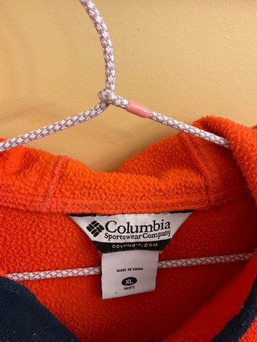 COLUMBIA PULL OVER HOODIE JACKET FIGHTING ILLINI - ILLINOIS- Mens XL - Picture 2 of 4