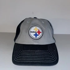 Pittsburgh Steelers Vintage Hat AFC North Gray Black Snap Back Adjustable NFL