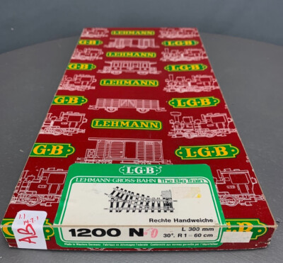LGB LEHMANN レーマン Gスケール レールポイントセット 19902 G Scale LGB 1200 N - Right Hand Manual Turnout - R1, 30° G0068 AB