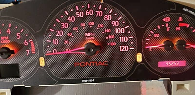 Pontiac Aztek Instrument Cluster 2003 a 2005 servicio de intercambio avanzado 2004 Foto 2 de 4