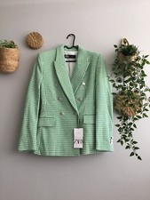 Zara Check Blazer Size M Seen On Celebrities