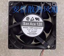 Sanyo 109R1224H1021 DC24V 0.25A 12CM 2-Wire Inverter Mute Cooling Fan