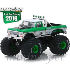 GREENLIGHT 30006 2019 TRADE SHOW 1974 FORD F-250 MONSTER TRUCK 1/64 #19 GREEN