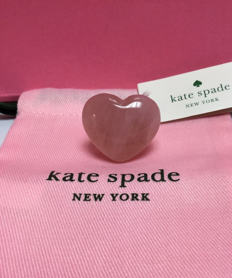 Новый с Ярлыками Kate Spade Нью-Йорк открытый сердце камень коктейльное кольцо размер 8 новый - Изображение 4 из 4