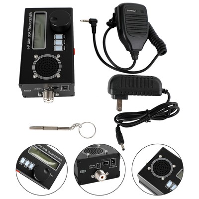 5W 8-Band USDX USDR HF QRP SDR Transceiver SSB/CW Transceiver DSP w/ Mic Charger
