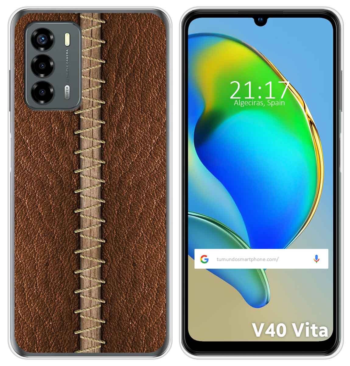 Cover Silicone Liquido Rossa per ZTE Blade A33s Disegno Vegan Life