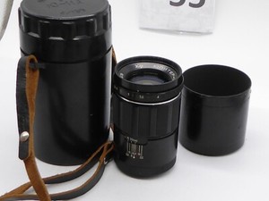 JUPITER 11A 135mm F4 CLASSIC RUSSIAN PORTRAIT SONNAR WITH HOOD. + case optics ok