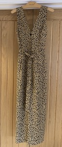 warehouse leopard jumpsuit