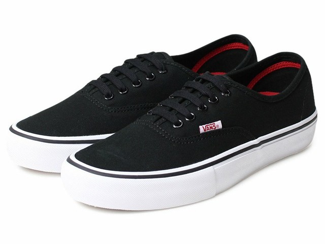 vans authentic pro black white