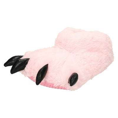 Girls Eaze Novelty Faux Fur Claw Detailed Slippers X2R076