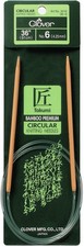 Clover Takumi Bamboo Circular Knitting Needles 36"-Size 6/4mm