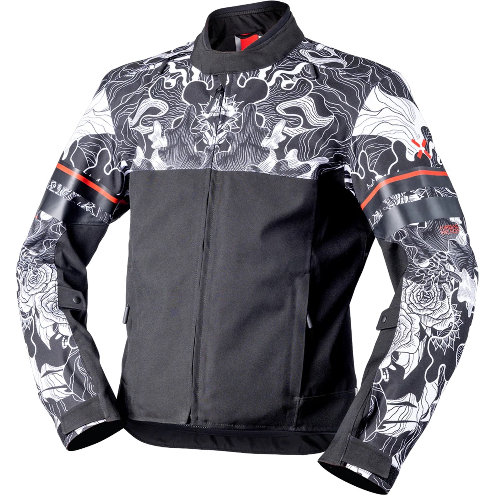 Ixs Men's Black/Light Grey Rapid-Stx 2.1 Waterproof Motorcycle Textile Jacket - Image 2