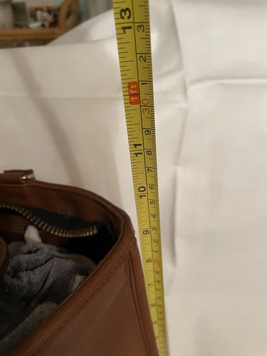 Vintage Coach Tasche britisch hellbraun Leder Wassermelone Stil Umhängetasche NYC USA - Bild 17 von 20