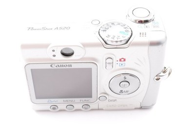 Canon PowerShot A520 Digital Camera Silver Compact Tested Great